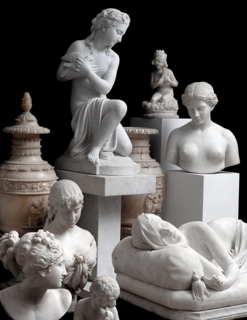 A selection of the sculpture in the sale.
